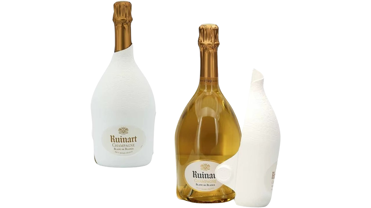 Ruinart Blanc de Blancs, gift wrap "Second Skin"