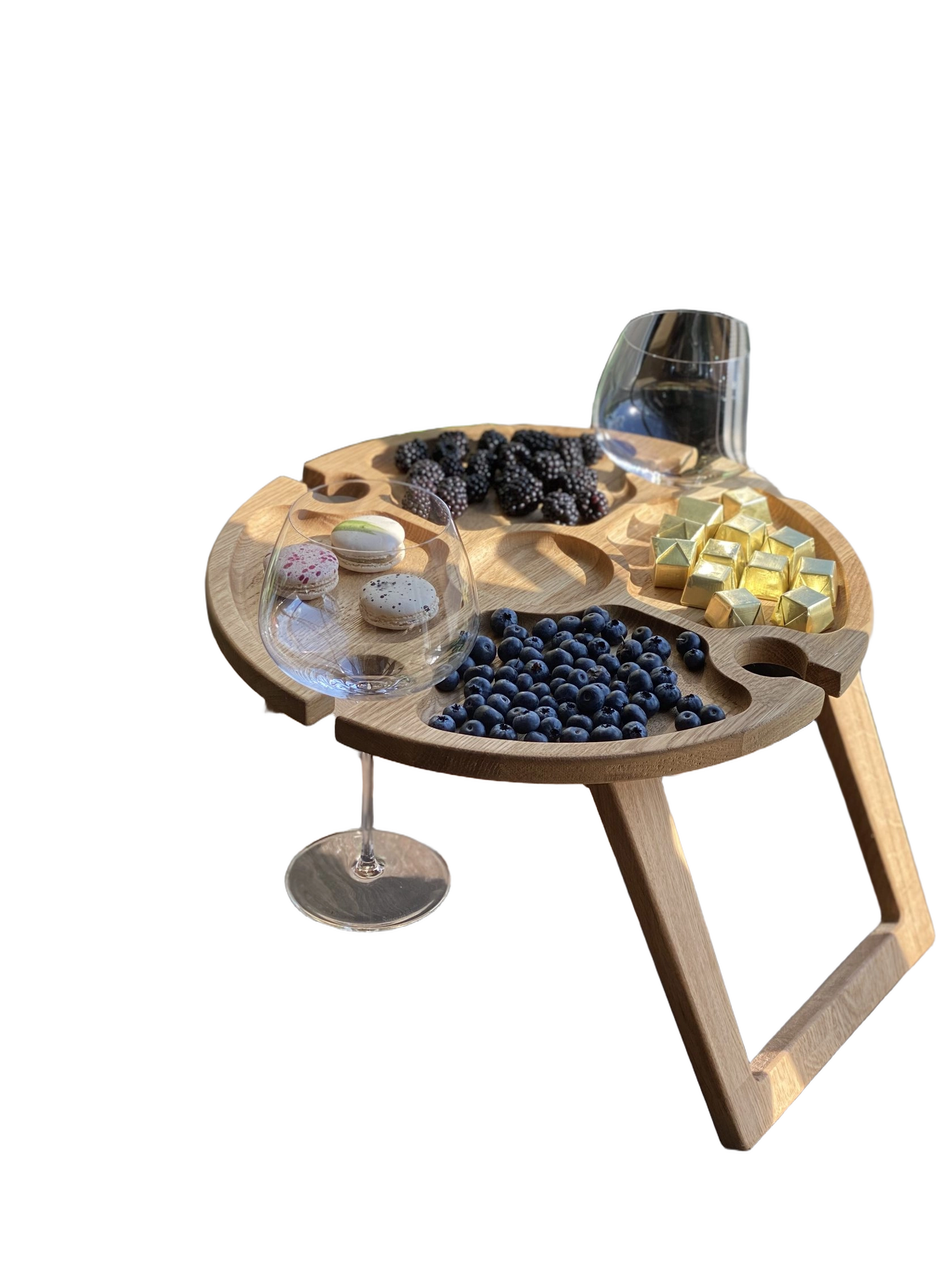 Складной столик-менажница из дуба